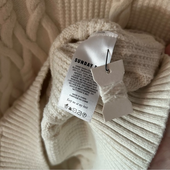 New Aritzia Sunday Best Demi Cable Knit Sweater Dress - Picture 7 of 7